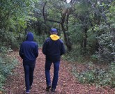 father son walk